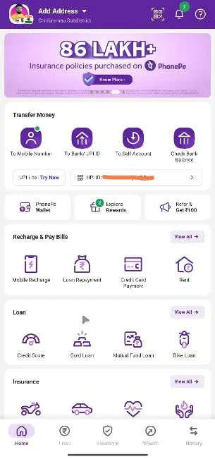 PhonePe HomePage