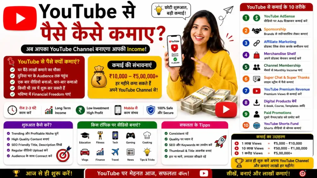 YouTube Se Paise Kaise Kamaye