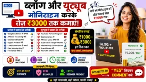 Monetize Kya Hota Hai - ब्लॉग और यूट्यूब चैनल को मोनेटाइज करके डेली ₹3000 कमाए